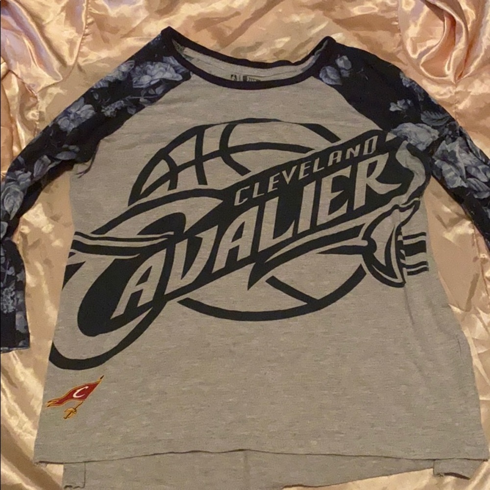 RUE 21 cleveland cavaliers floral 3/4 sleeve